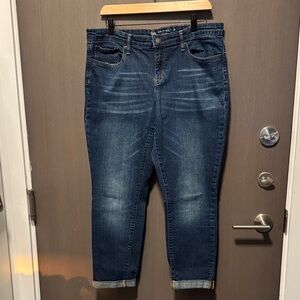 GAP Indigo Skinny Roll-Up Jeans